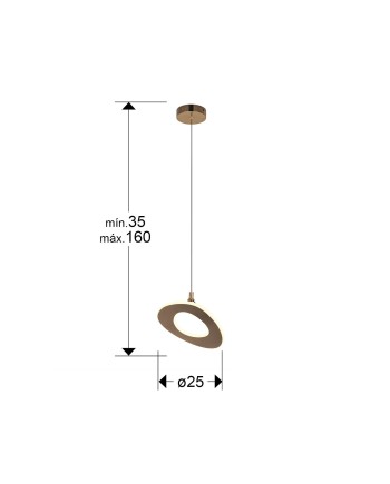 MIRENA- LAMPARA 1L ORO ROSA